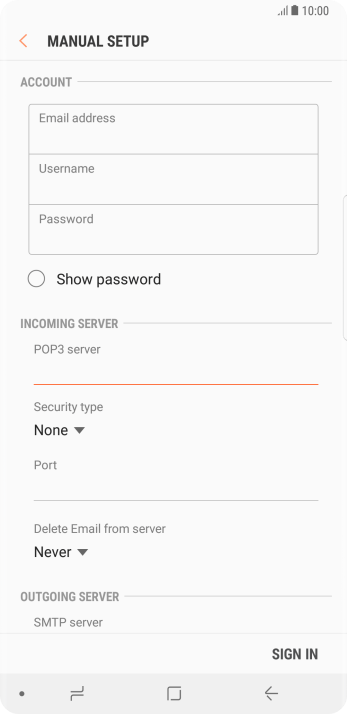 Press the drop down list below Press the drop down list below