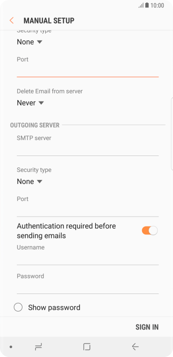 Press the drop down list below Press the drop down list below