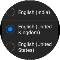 Press the required language. Press the required language.
