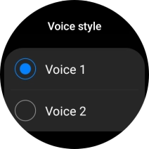 Press the required voice. Press the required voice.