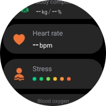 Press Heart rate. Press Heart rate.