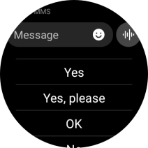 Press the record message icon and follow the instructions on the screen to record and send the required reply. Press the record message icon and follow the instructions on the screen to record and send the required reply.