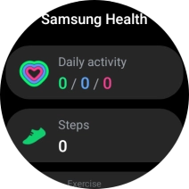 Under Daily activity, you can see how far you are from completing your daily activity goals. Under Daily activity, you can see how far you are from completing your daily activity goals.