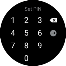 Key in the required PIN and follow the instructions on the screen to create a PIN as lock code. Key in the required PIN and follow the instructions on the screen to create a PIN as lock code.