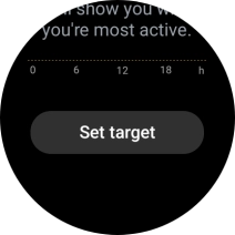 Press Set target. Press Set target.