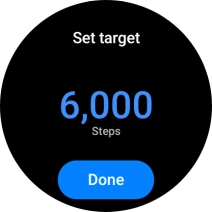 Slide your finger up or down on the screen to select the required goal. Slide your finger up or down on the screen to select the required goal.