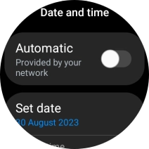 Press Set date. Press Set date.