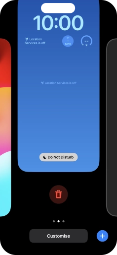 Press the delete icon. Press the delete icon.