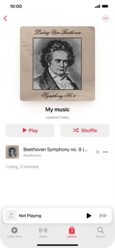 Go to the required category or playlist and press the required audio file. Go to the required category or playlist and press the required audio file.