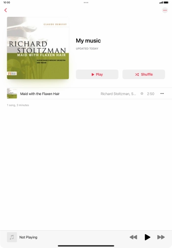 Go to the required category or playlist and press the required audio file. Go to the required category or playlist and press the required audio file.
