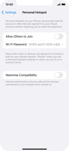 Press Wi-Fi Password and key in the required password. Press Wi-Fi Password and key in the required password.