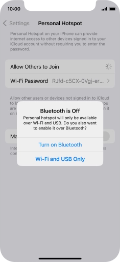 If Wi-Fi is turned on, press Wi-Fi and USB Only. If Wi-Fi is turned on, press Wi-Fi and USB Only.