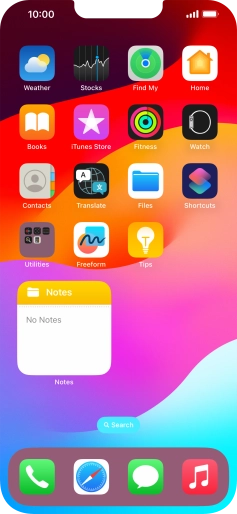 If you're using a Widget Stack: slide up or down on the stack to select the required widget. If you're using a Widget Stack: slide up or down on the stack to select the required widget.