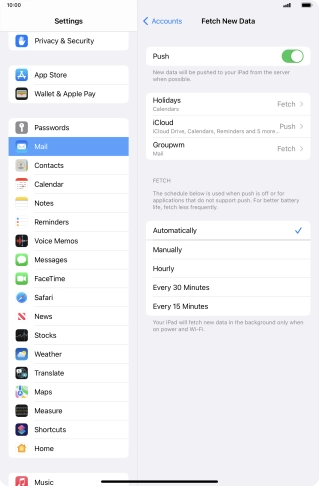If you turn off the function, press the required setting. If you turn off the function, press the required setting.