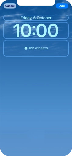 To customise the way the lock screen date is displayed, press the date widget and follow the instructions on the screen to find the required widget display mode. To customise the way the lock screen date is displayed, press the date widget and follow the instructions on the screen to find the required widget display mode.