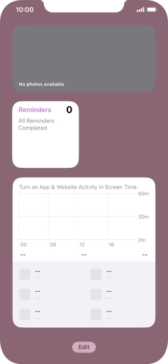Press and hold the required Widget Stack. Press and hold the required Widget Stack.