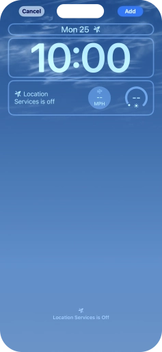 To customise the way the lock screen date is displayed, press the date widget and follow the instructions on the screen to find the required widget display mode. To customise the way the lock screen date is displayed, press the date widget and follow the instructions on the screen to find the required widget display mode.