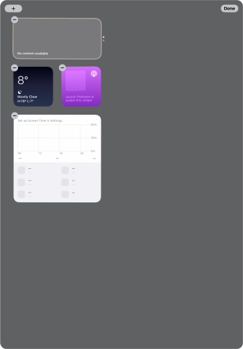 Press the add icon. Press the add icon.