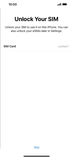 Press SIM Card. Press SIM Card.