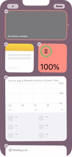 Press the add icon. Press the add icon.