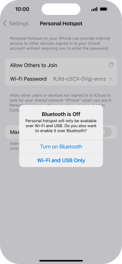 If Wi-Fi is turned on, press Wi-Fi and USB Only. If Wi-Fi is turned on, press Wi-Fi and USB Only.