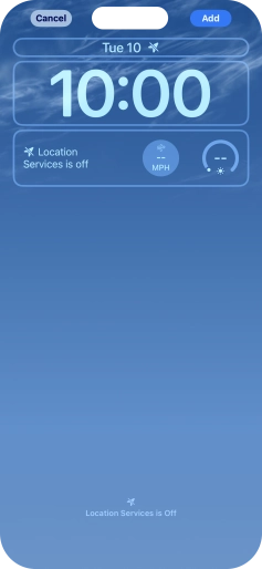 To customise the way the lock screen date is displayed, press the date widget and follow the instructions on the screen to find the required widget display mode. To customise the way the lock screen date is displayed, press the date widget and follow the instructions on the screen to find the required widget display mode.