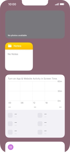Press and hold the required Widget Stack. Press and hold the required Widget Stack.