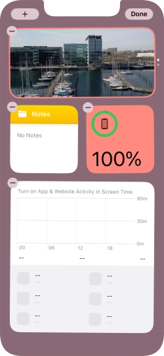 Press the add icon. Press the add icon.