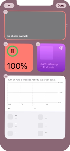 Press the add icon. Press the add icon.