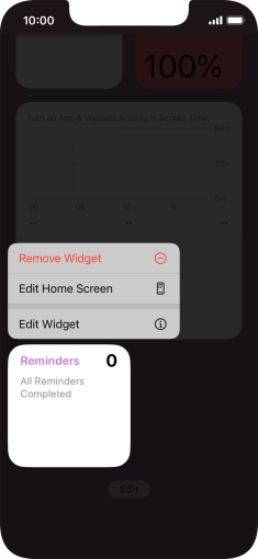 Press Remove Widget. Press Remove Widget.