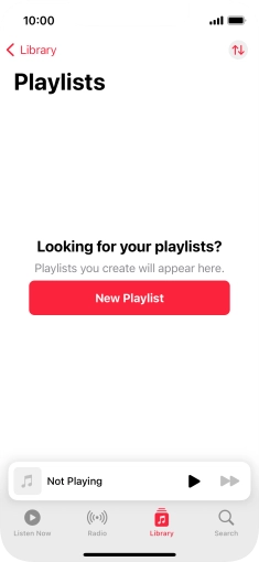 Press New Playlist. Press New Playlist.