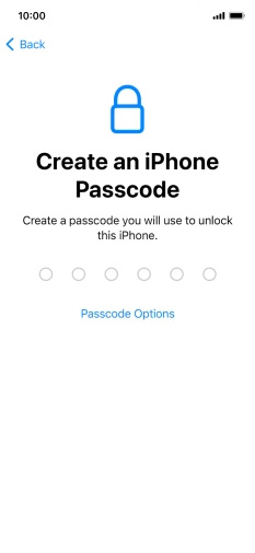 Press Passcode Options. Press Passcode Options.