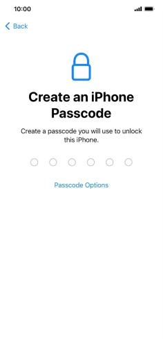 Press Passcode Options. Press Passcode Options.