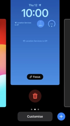 Press the delete icon. Press the delete icon.