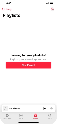 Press New Playlist. Press New Playlist.
