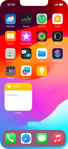 If you're using a Widget Stack: slide up or down on the stack to select the required widget. If you're using a Widget Stack: slide up or down on the stack to select the required widget.