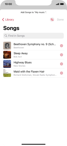 Go to the required category and press the required audio file. Go to the required category and press the required audio file.