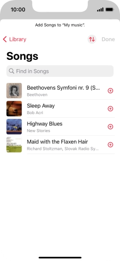 Go to the required category and press the required audio file. Go to the required category and press the required audio file.