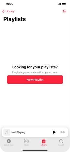 Press New Playlist. Press New Playlist.
