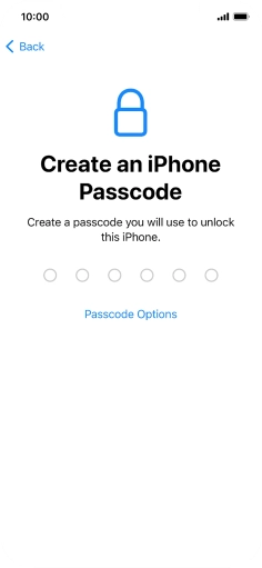 Press Passcode Options. Press Passcode Options.