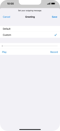 Press Play to play back your greeting. Press Play to play back your greeting.