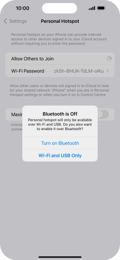 If Wi-Fi is turned on, press Wi-Fi and USB Only. If Wi-Fi is turned on, press Wi-Fi and USB Only.