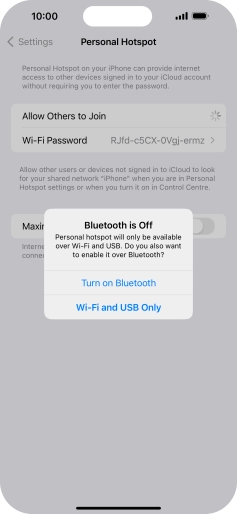 If Wi-Fi is turned on, press Wi-Fi and USB Only. If Wi-Fi is turned on, press Wi-Fi and USB Only.