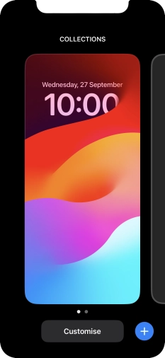 Press the add icon. Press the add icon.