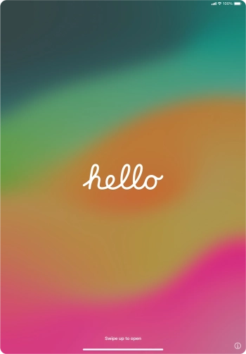 Slide your finger upwards starting from the bottom of the screen. Slide your finger upwards starting from the bottom of the screen.