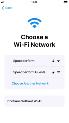 Press the required Wi-Fi network. Press the required Wi-Fi network.