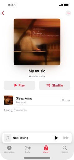 Go to the required category or playlist and press the required audio file. Go to the required category or playlist and press the required audio file.