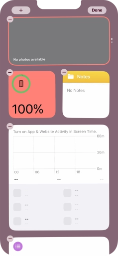 Press the add icon. Press the add icon.