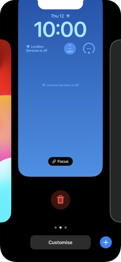 Press the delete icon. Press the delete icon.