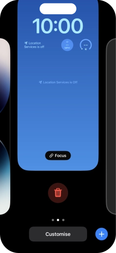Press the delete icon. Press the delete icon.